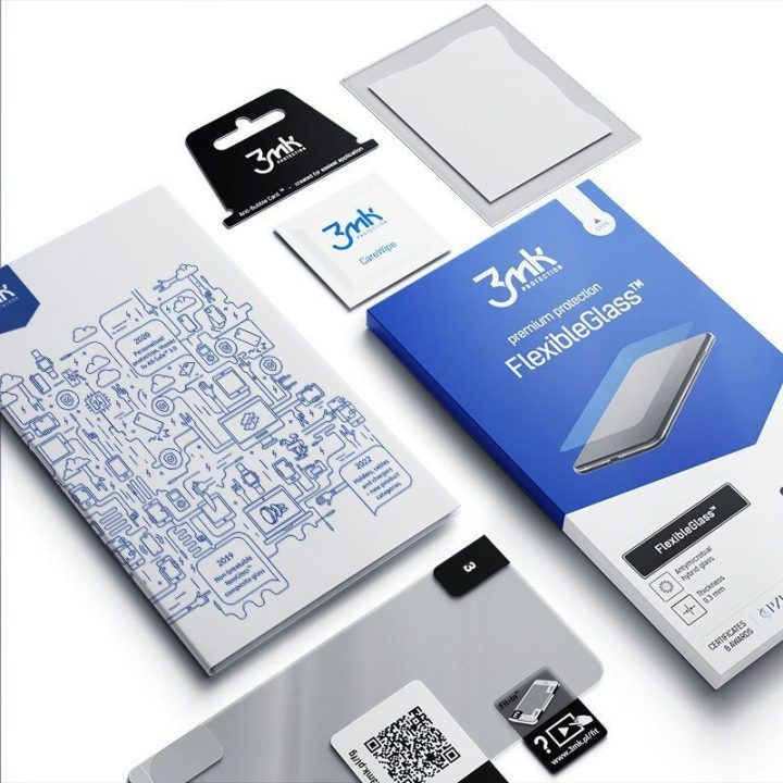 Hibridinis apsauginis stiklas Xiaomi Redmi Note 12 4G, 3mk FlexibleGlass