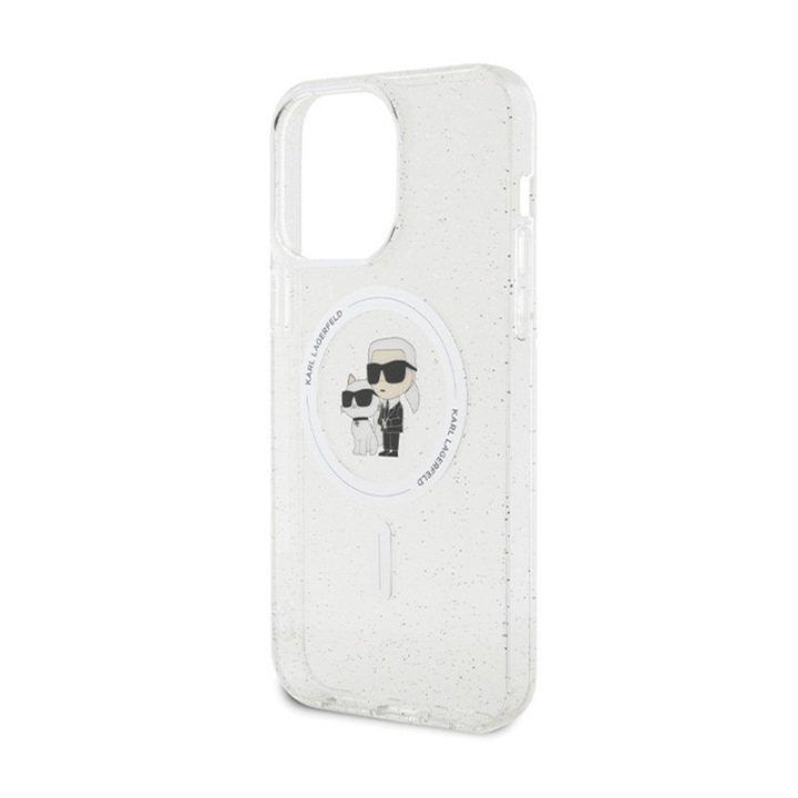 Dėklas Karl Lagerfeld Karl & Choupette Glitter MagSafe iPhone 14 Pro Max