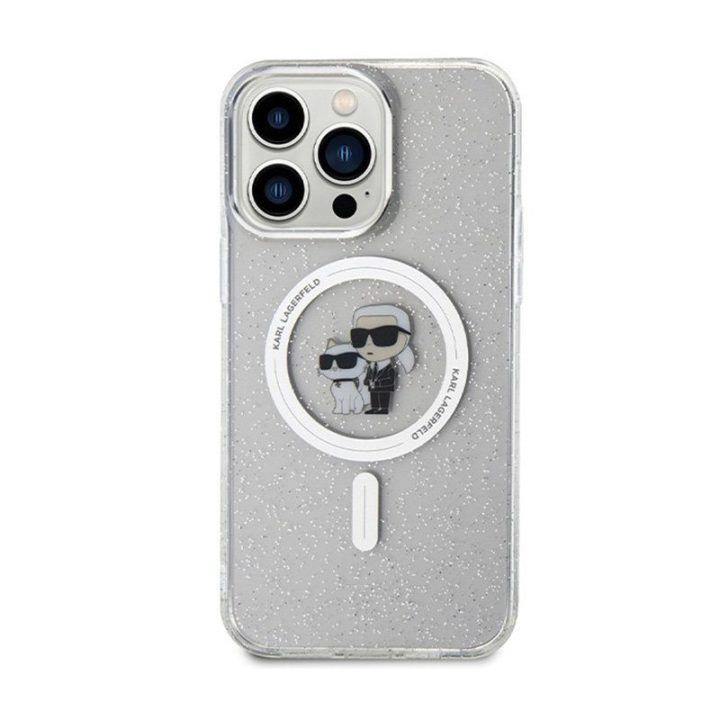 Dėklas Karl Lagerfeld Karl & Choupette Glitter MagSafe iPhone 14 Pro Max