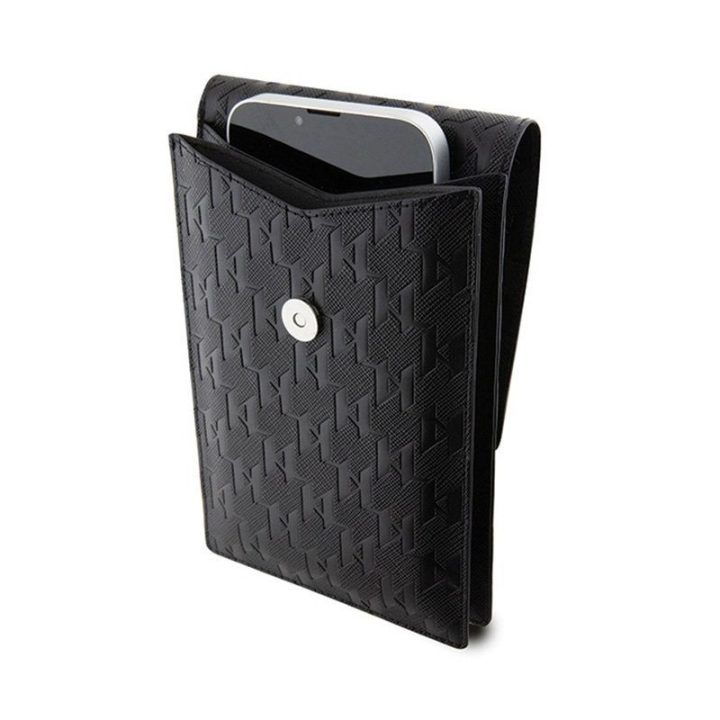 Telefono dirželis Karl Lagerfeld juodas
