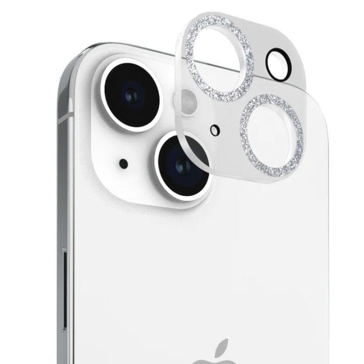 Apsauginis stiklas iPhone 15 / 15 Plus kamerai, blizgus
