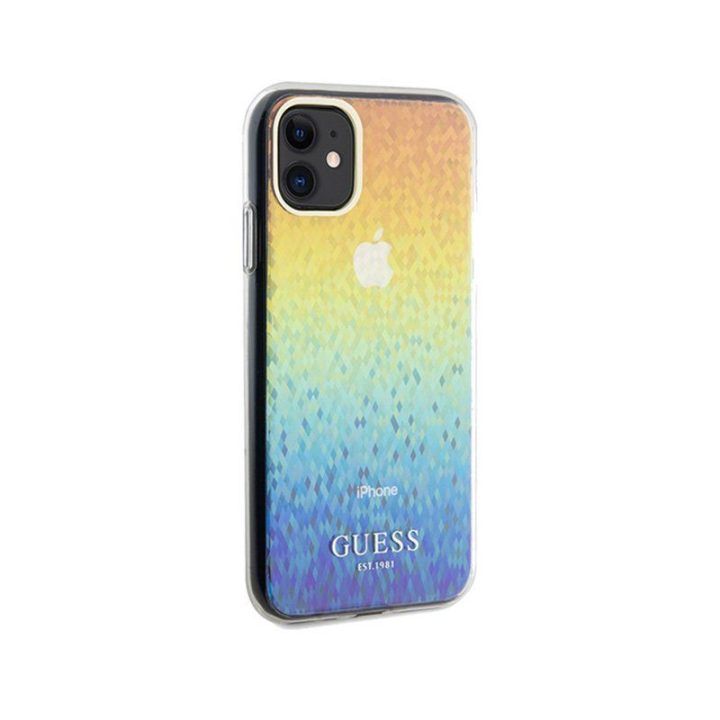 Guess IML veidrodinis dėklas iPhone 11, vaivorykštinis