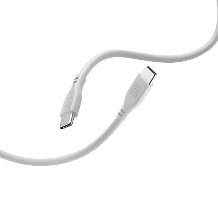 USB-C laidas Cellularline Soft Cable 1,2 m, pilkas