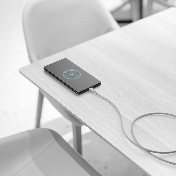 USB-C laidas Cellularline Soft Cable 1,2 m, pilkas