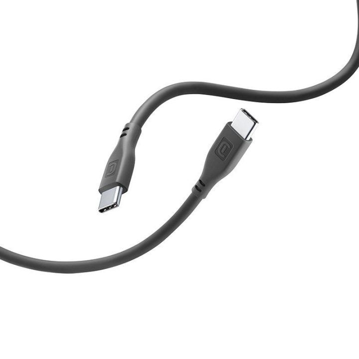 USB-C į USB-C laidas Cellularline Soft Cable, 1,2 m, juodas