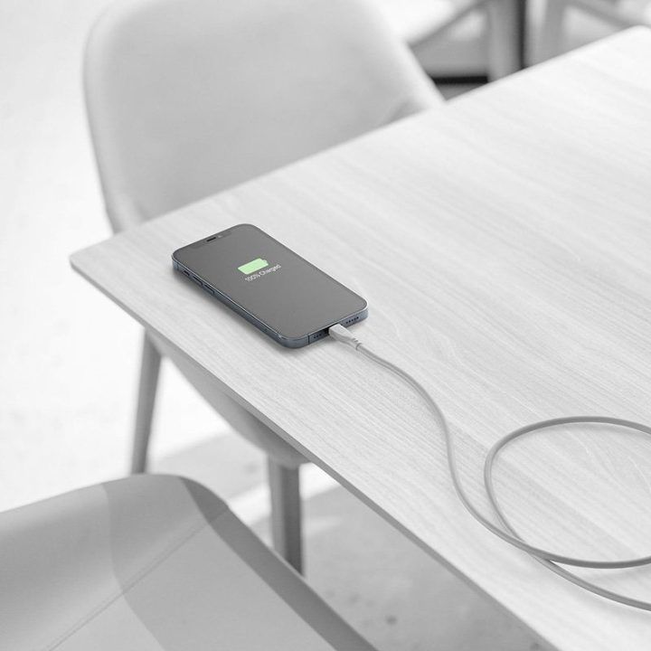USB-C į Lightning laidas Cellularline Soft Cable, 1,2 m, pilkas