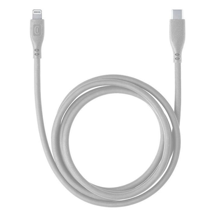 USB-C į Lightning laidas Cellularline Soft Cable, 1,2 m, pilkas