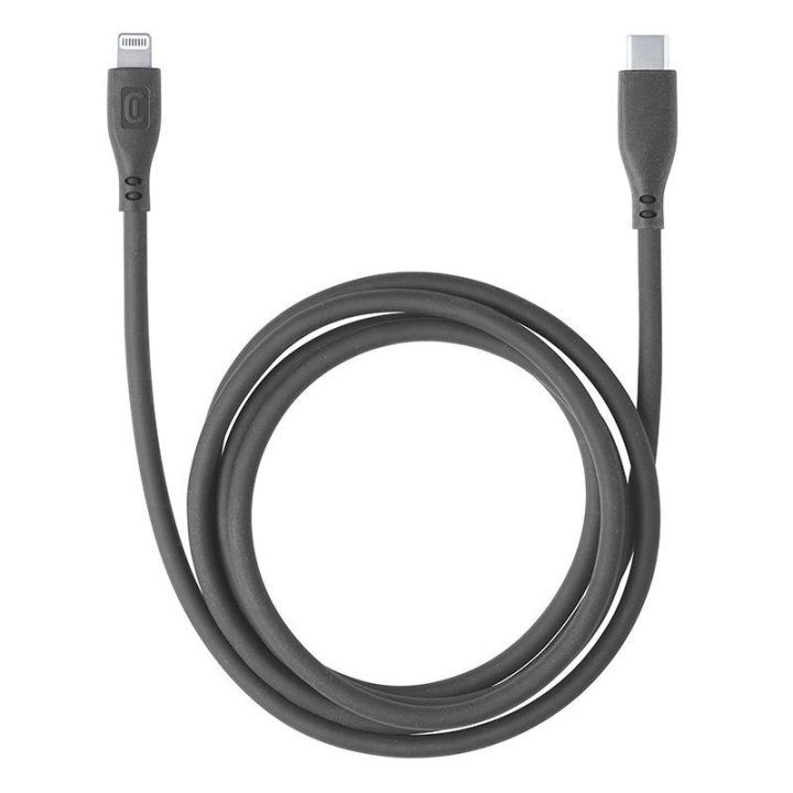 USB-C–Lightning laidas Cellularline Soft Cable, 1,2 m, juodas