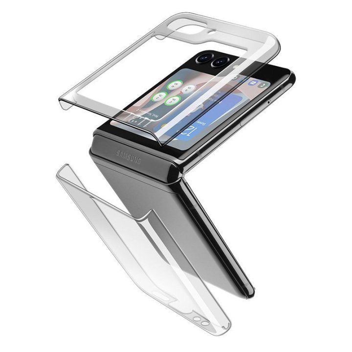 Permatomas dėklas Samsung Galaxy Z Flip 5, Cellularline Clear Case