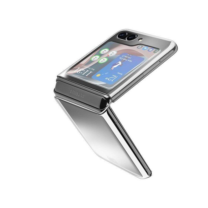 Permatomas dėklas Samsung Galaxy Z Flip 5, Cellularline Clear Case
