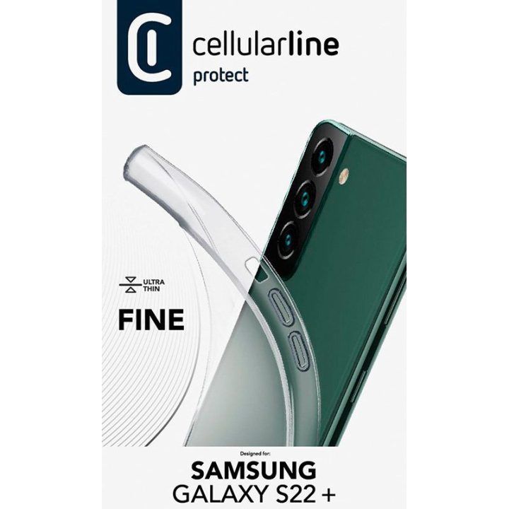 Permatomas dėklas Samsung Galaxy S22+ Cellularline Fine