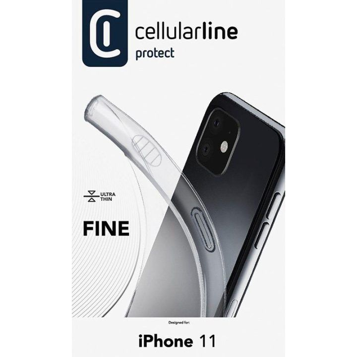 Permatomas dėklas iPhone 11 Cellularline Fine