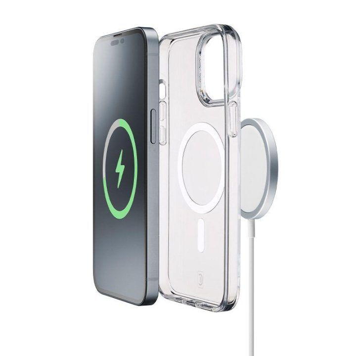 Permatomas dėklas iPhone 15 Pro Cellularline Gloss Mag