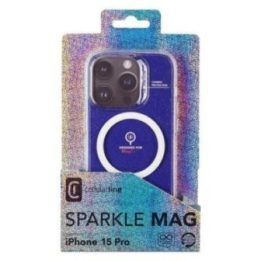 Permatomas dėklas Cellularline Sparkle Mag iPhone 15 Pro