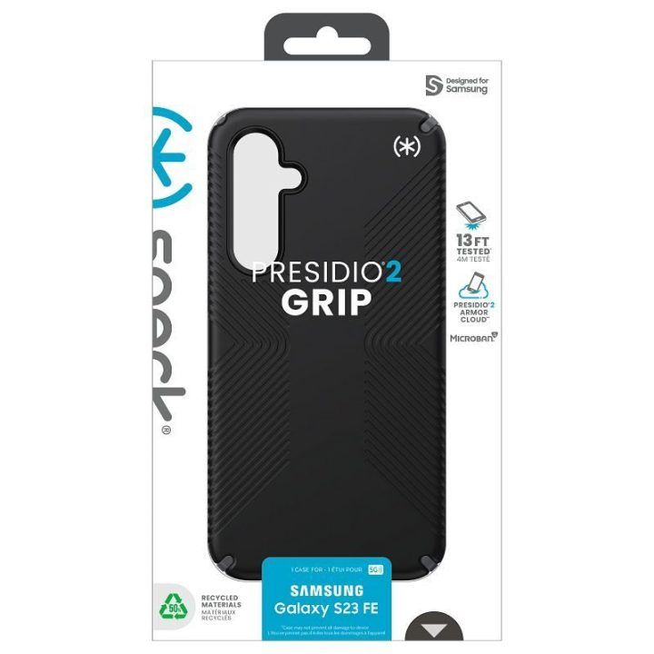 Dėklas Samsung Galaxy S23 FE Speck Presidio2 Grip, juodas