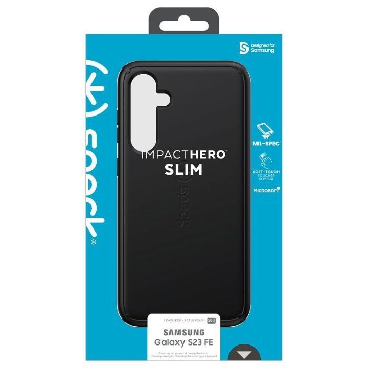 Dėklas Samsung Galaxy S23 FE Speck ImpactHero Slim, juodas