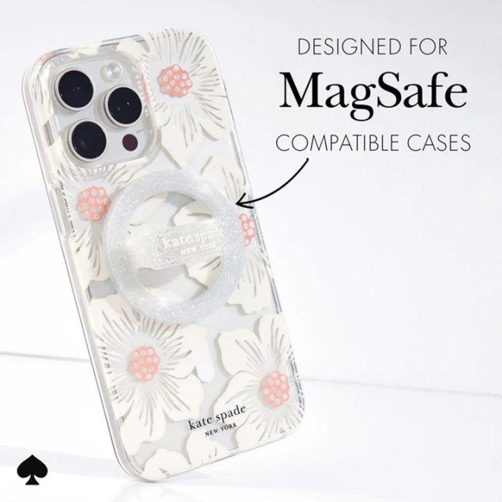 Kate Spade New York Magnetic Loop Grip, sidabro spalvos