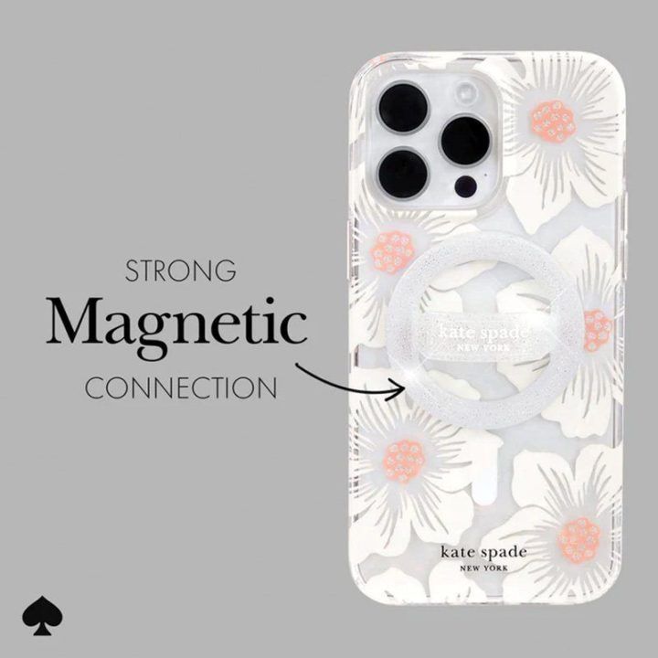 Kate Spade New York Magnetic Loop Grip, sidabro spalvos