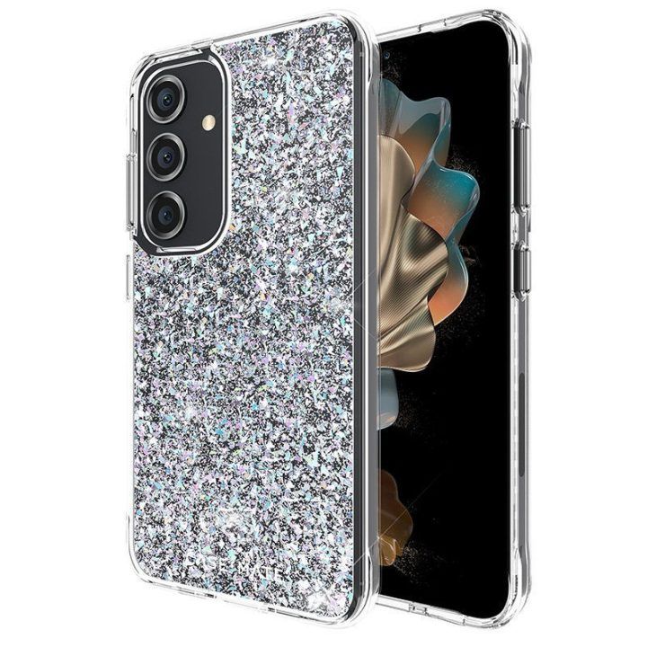 Dėklas Samsung Galaxy S24, permatomas, Case-Mate Twinkle Disco