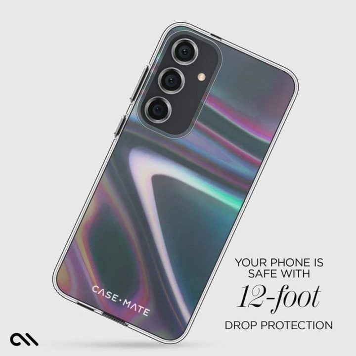 Dėklas Samsung Galaxy S24+ Case-Mate Soap Bubble, irizuojantis