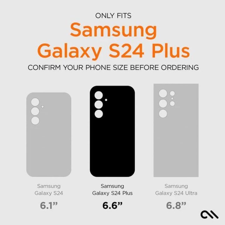 Permatomas dėklas Samsung Galaxy S24+ Case-Mate Ultra Tough Clear D3O