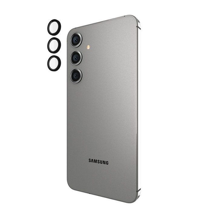 Apsauginis stiklas Samsung Galaxy S24+ kamerai, juodas