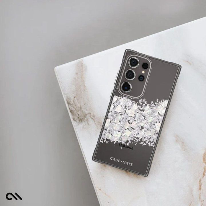 Dėklas Samsung Galaxy S24 Ultra su perlais, Case-Mate Karat