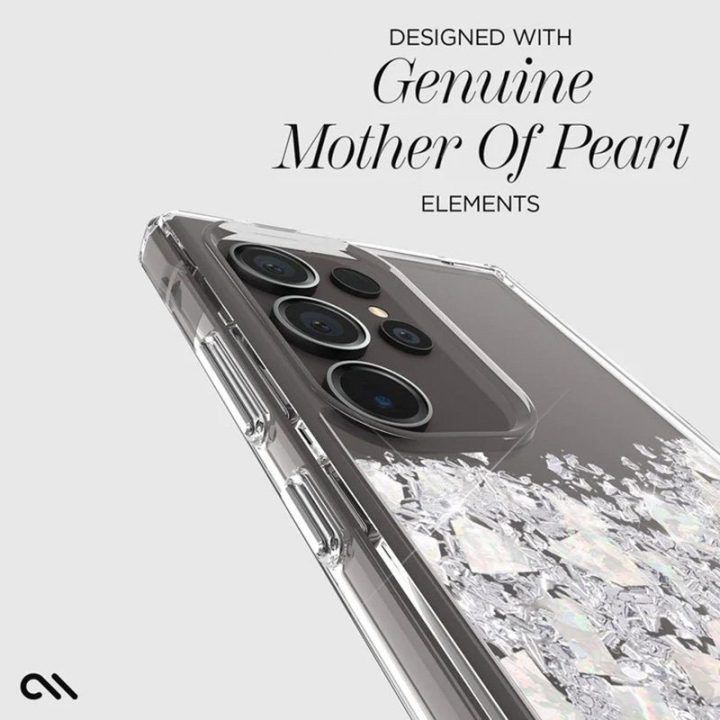 Dėklas Samsung Galaxy S24 Ultra su perlais, Case-Mate Karat