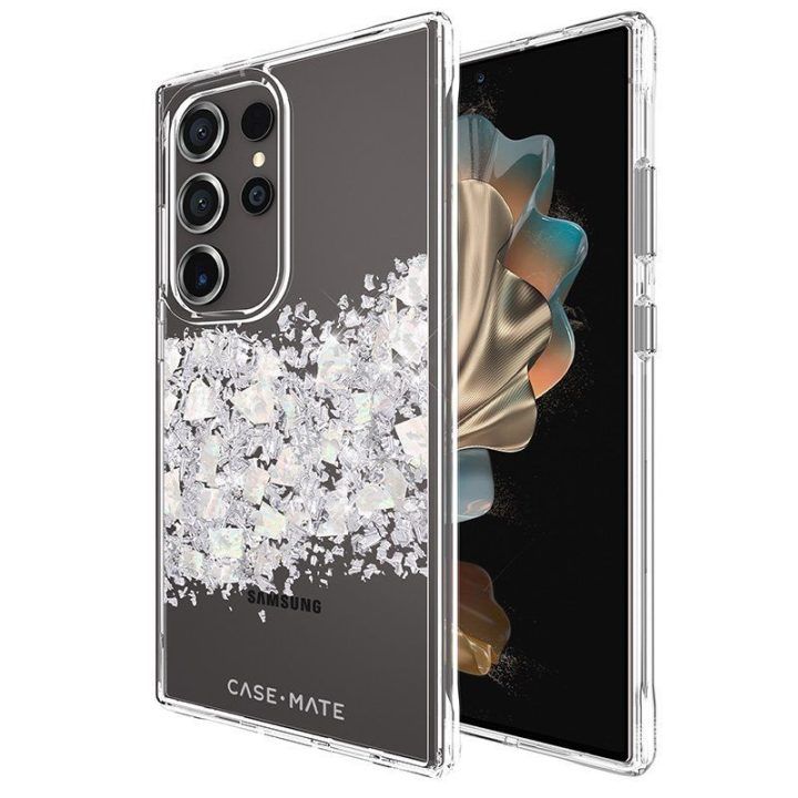 Dėklas Samsung Galaxy S24 Ultra su perlais, Case-Mate Karat