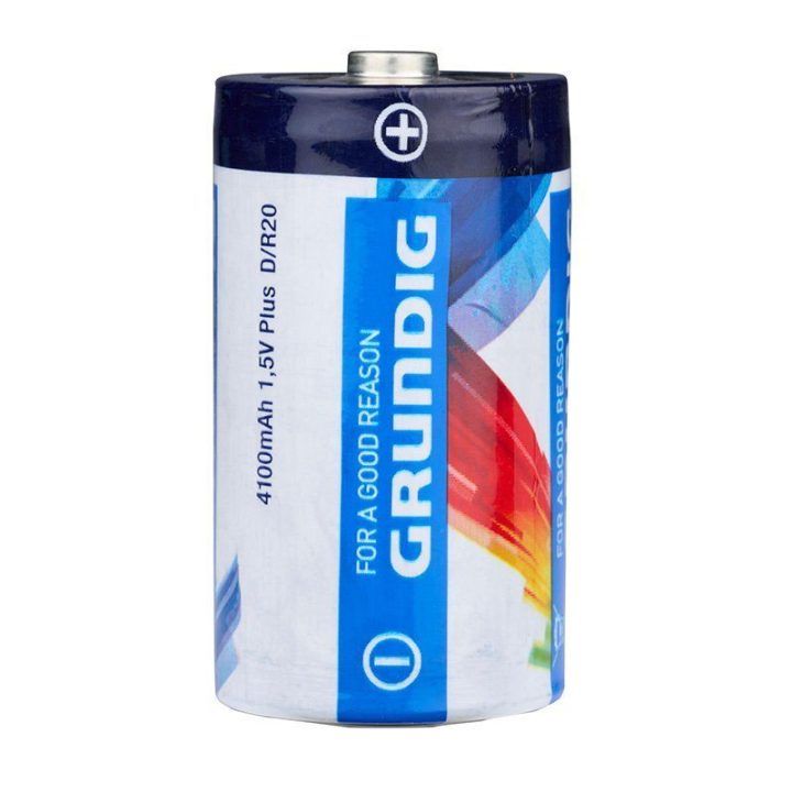 Grundig D / R20 1,5 V 4100 mAh cinko baterijos, 2 vnt.