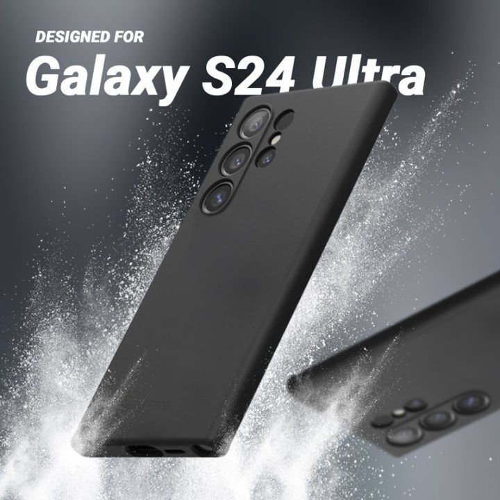 Dėklas Samsung Galaxy S24 Ultra Crong Color Cover, juodas