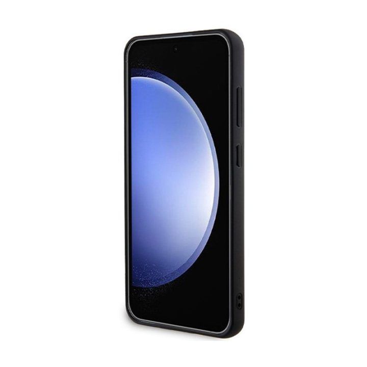 Dėklas Samsung Galaxy S24+ Guess su kristalais, auksinis