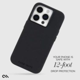Dėklas iPhone 15 Pro Max, juodas Case-Mate Silicone MagSafe