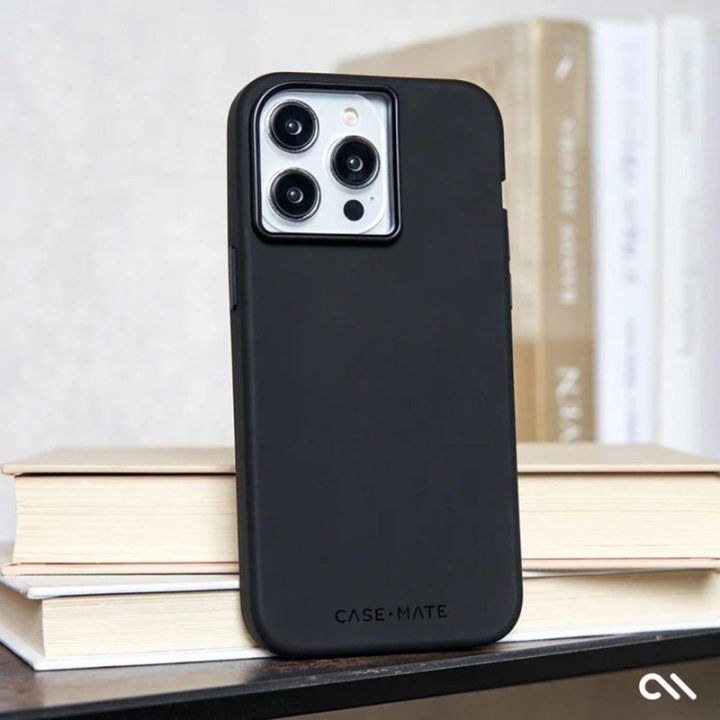 Dėklas iPhone 15 Pro Max, juodas Case-Mate Silicone MagSafe