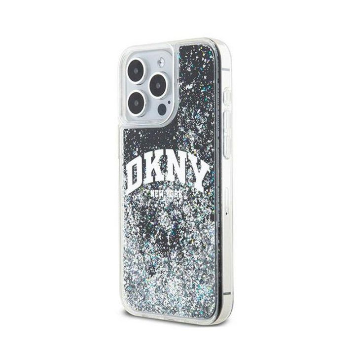 DKNY dėklas iPhone 14 Pro Max, juodas