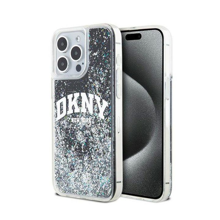 DKNY dėklas iPhone 14 Pro Max, juodas