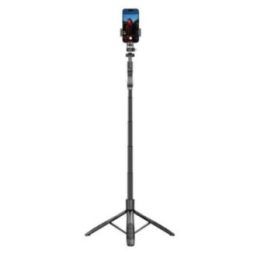 Bluetooth asmenukių laikiklis-tripodas Forcetop SelfieGo Ultra, juodas