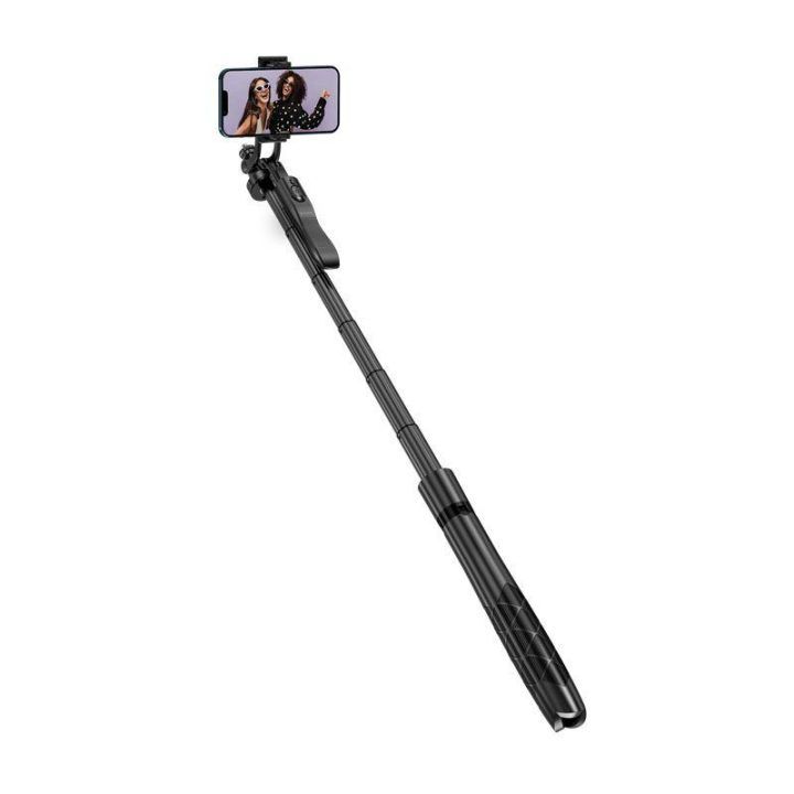 Bluetooth asmenukių laikiklis-tripodas Forcetop SelfieGo Ultra, juodas
