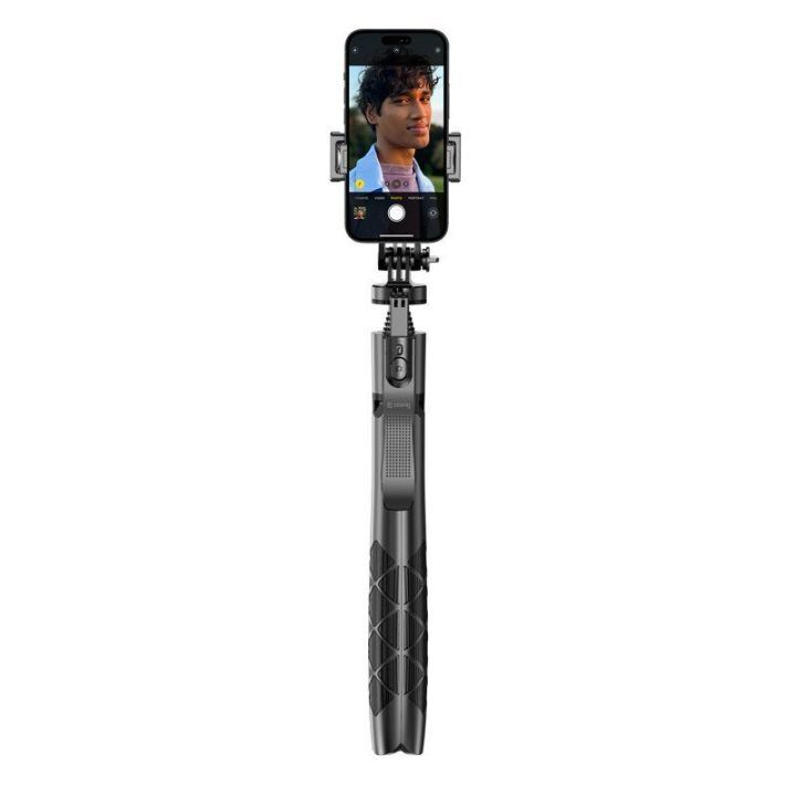 Bluetooth asmenukių laikiklis-tripodas Forcetop SelfieGo Ultra, juodas