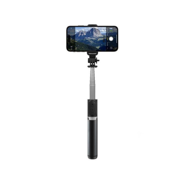 Selfie lazdelė su trikoju Forcetop SelfieGo Lite, juoda