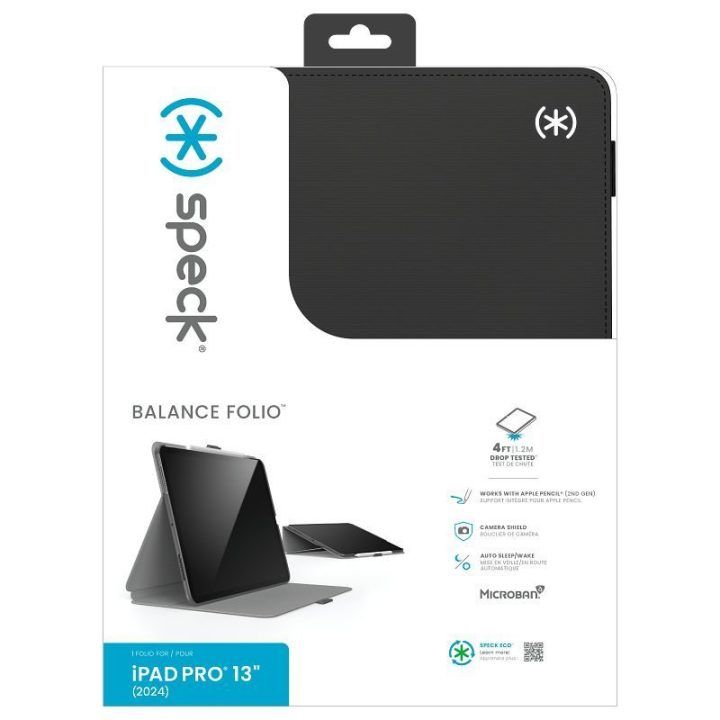 Dėklas Speck Balance Folio juodas iPad Pro 13" M5/M4