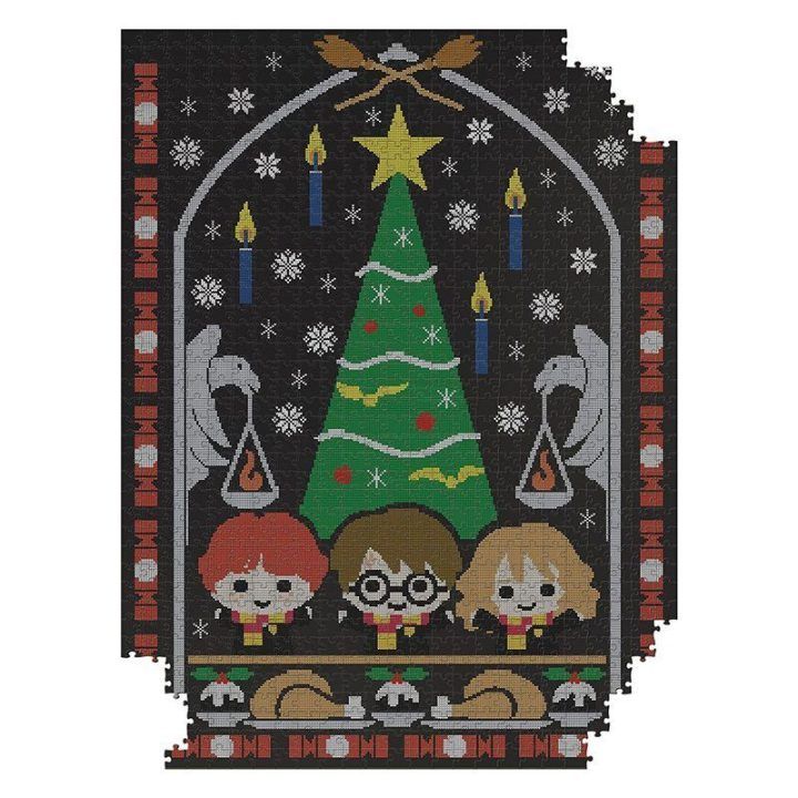 Dėlionė Harry Potter „Holidays at Hogwarts“, 1000 detalių