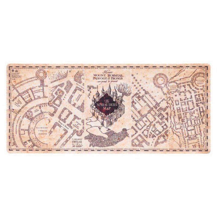 Harry Potter XXL žaidimų ir darbo kilimėlis Marauder's Map 80 × 35 cm