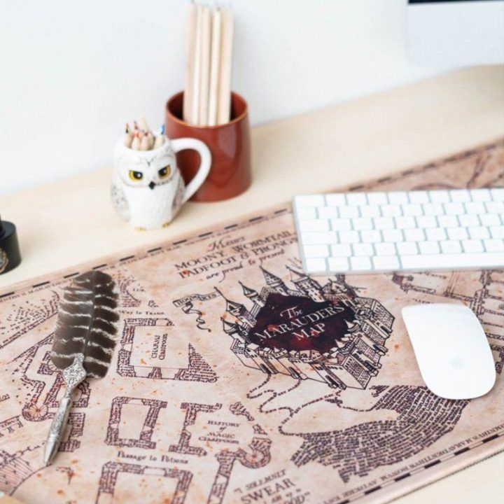 Harry Potter XXL žaidimų ir darbo kilimėlis Marauder's Map 80 × 35 cm