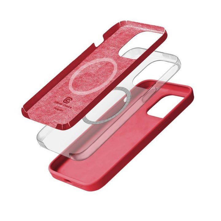 Dėklas iPhone 15 Pro, rožinis Crong Color Cover Magnetic