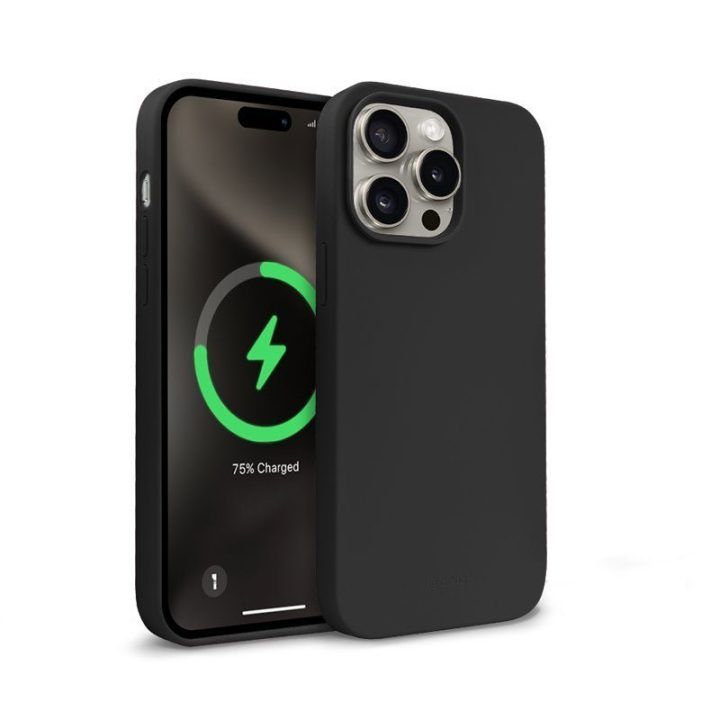 Dėklas iPhone 15 Pro Max, juodas, Crong