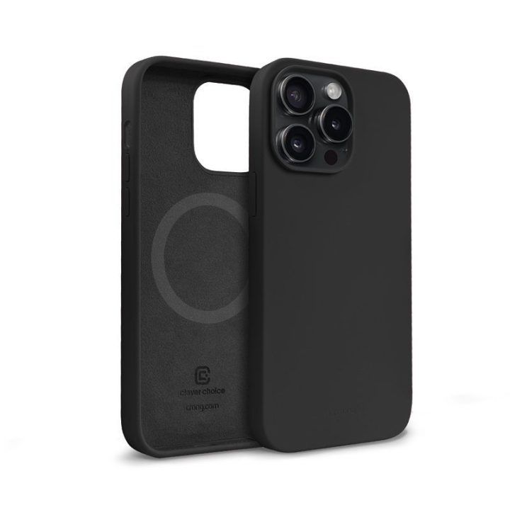 Dėklas iPhone 15 Pro Max, juodas, Crong