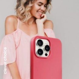 Dėklas iPhone 15 Pro Max, rožinis, Crong
