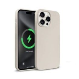 Dėklas iPhone 15 Pro Max, silikoninis Stone Beige