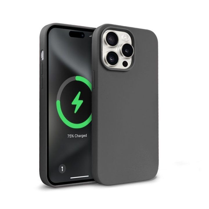 Dėklas iPhone 15 Pro Max, silikoninis, Titanium